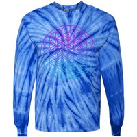 Sacred Geometry Flower Of Life Tie-Dye Long Sleeve Shirt