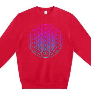 Sacred Geometry Flower Of Life Premium Crewneck Sweatshirt