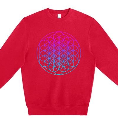 Sacred Geometry Flower Of Life Premium Crewneck Sweatshirt