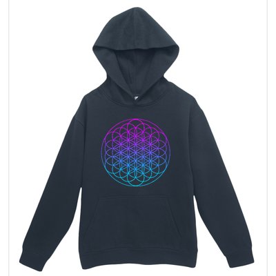 Sacred Geometry Flower Of Life Urban Pullover Hoodie