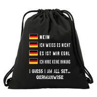 Speaking German Funny Deutsch Student German Language Drawstring Bag