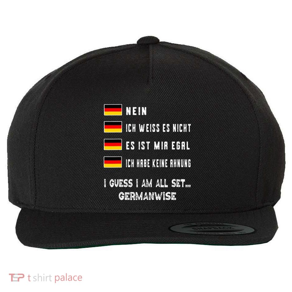 Speaking German Funny Deutsch Student German Language Wool Snapback Cap