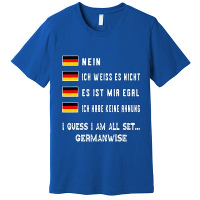Speaking German Funny Deutsch Student German Language Premium T-Shirt