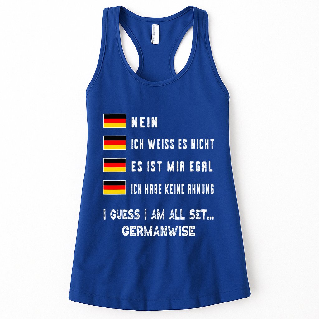 Speaking German Funny Deutsch Student German Language Womens Tank Top
