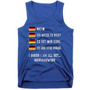 Speaking German Funny Deutsch Student German Language Tank Top