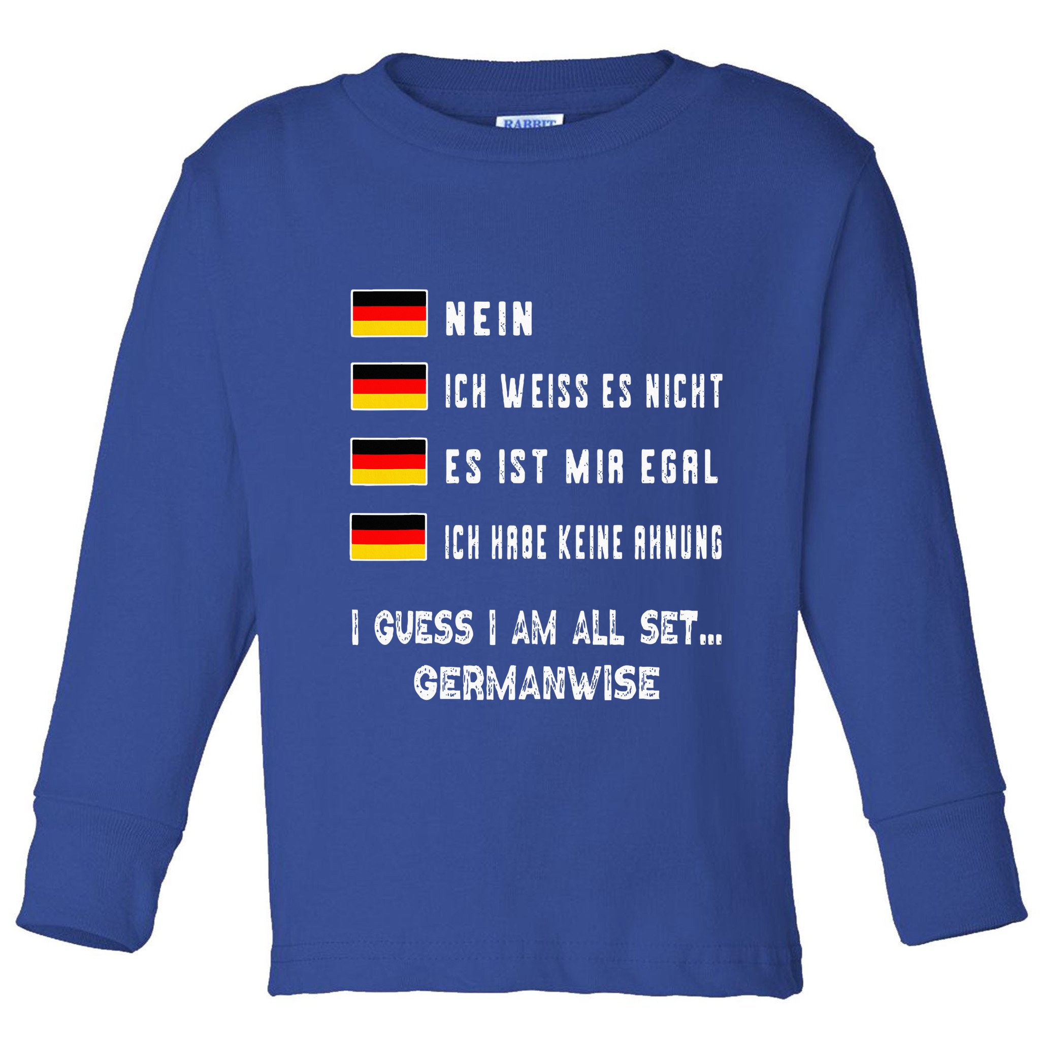 Speaking German Funny Deutsch Student German Language Toddler Long Sleeve Shirt