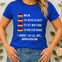 Speaking German Funny Deutsch Student German Language Womens T-Shirt