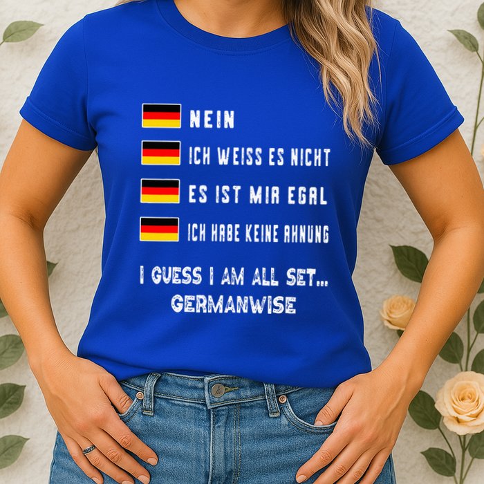 Speaking German Funny Deutsch Student German Language Womens T-Shirt