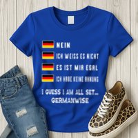 Speaking German Funny Deutsch Student German Language Womens T-Shirt