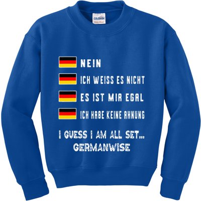 Speaking German Funny Deutsch Student German Language Kids Sweatshirt
