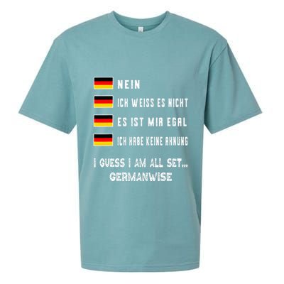 Speaking German Funny Deutsch Student German Language Sueded Cloud Jersey T-Shirt