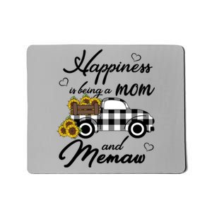 Sunflower Grandma Funny Gift Happiness Is Being A Mom And Memaw Gift Mousepad