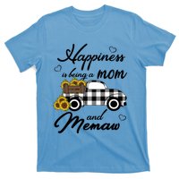 Sunflower Grandma Funny Gift Happiness Is Being A Mom And Memaw Gift T-Shirt