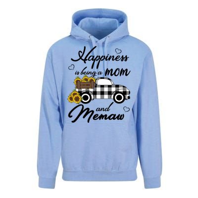 Sunflower Grandma Funny Gift Happiness Is Being A Mom And Memaw Gift Unisex Surf Hoodie