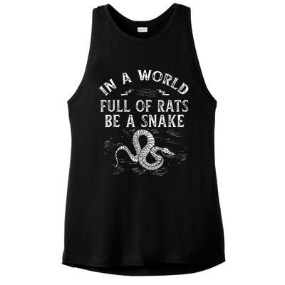 Snake Gifts For Boy Women Python Vintage Ladies PosiCharge Tri-Blend Wicking Tank