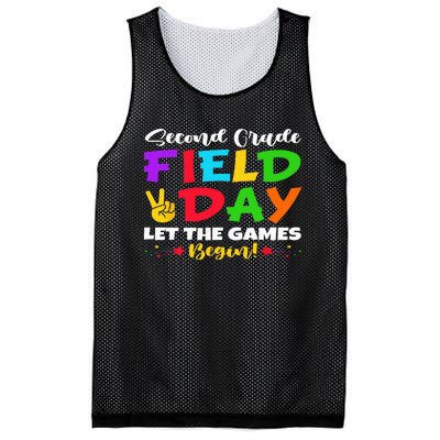 Second Grade Field Day Let The Games Begin Teachers Mesh Reversible Basketball Jersey Tank