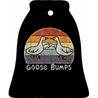 Silly Goose Funny Goose Bumps Funny Sayings Ceramic Bell Ornament