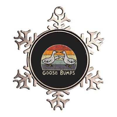 Silly Goose Funny Goose Bumps Funny Sayings Metallic Star Ornament