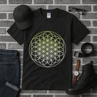 Sacred Geometry Flower Of Life Tall T-Shirt