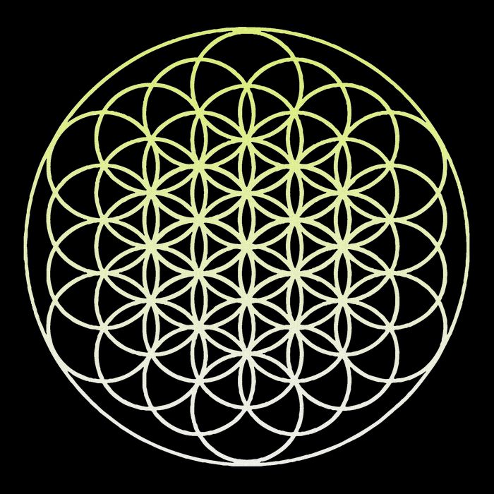Sacred Geometry Flower Of Life Drawstring Bag