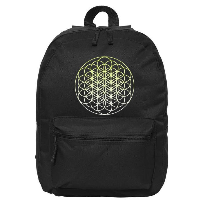 Sacred Geometry Flower Of Life 16 in Basic Backpack
