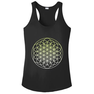 Sacred Geometry Flower Of Life Ladies PosiCharge Competitor Racerback Tank