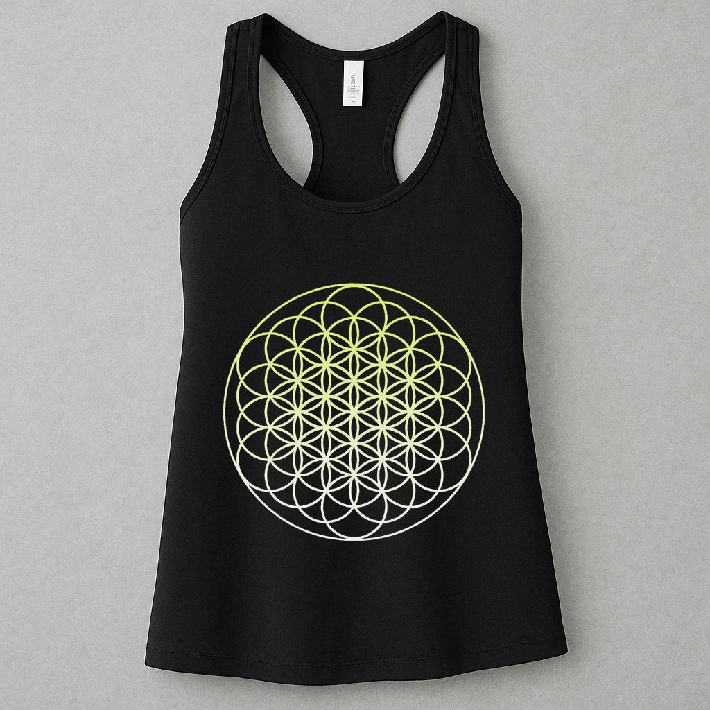 Sacred Geometry Flower Of Life Womens Tank Top