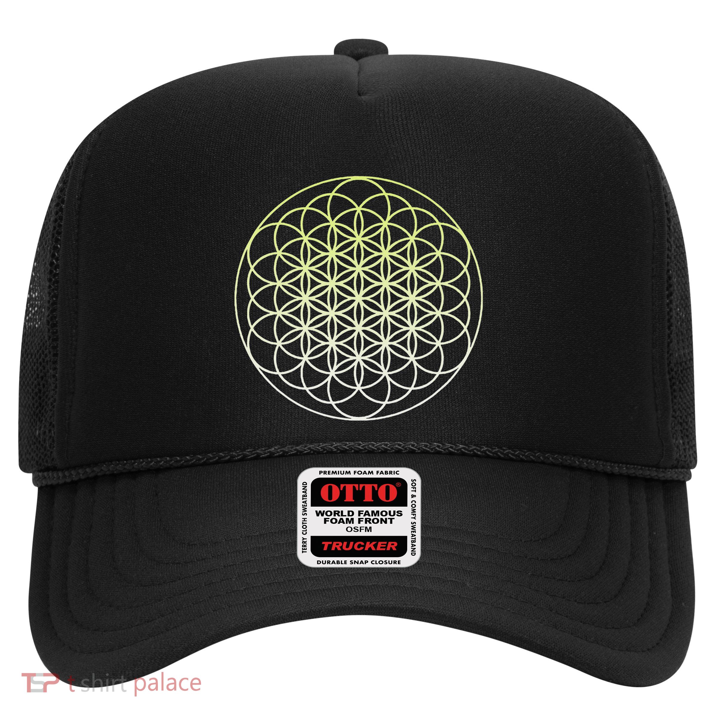 Sacred Geometry Flower Of Life Trucker Hat