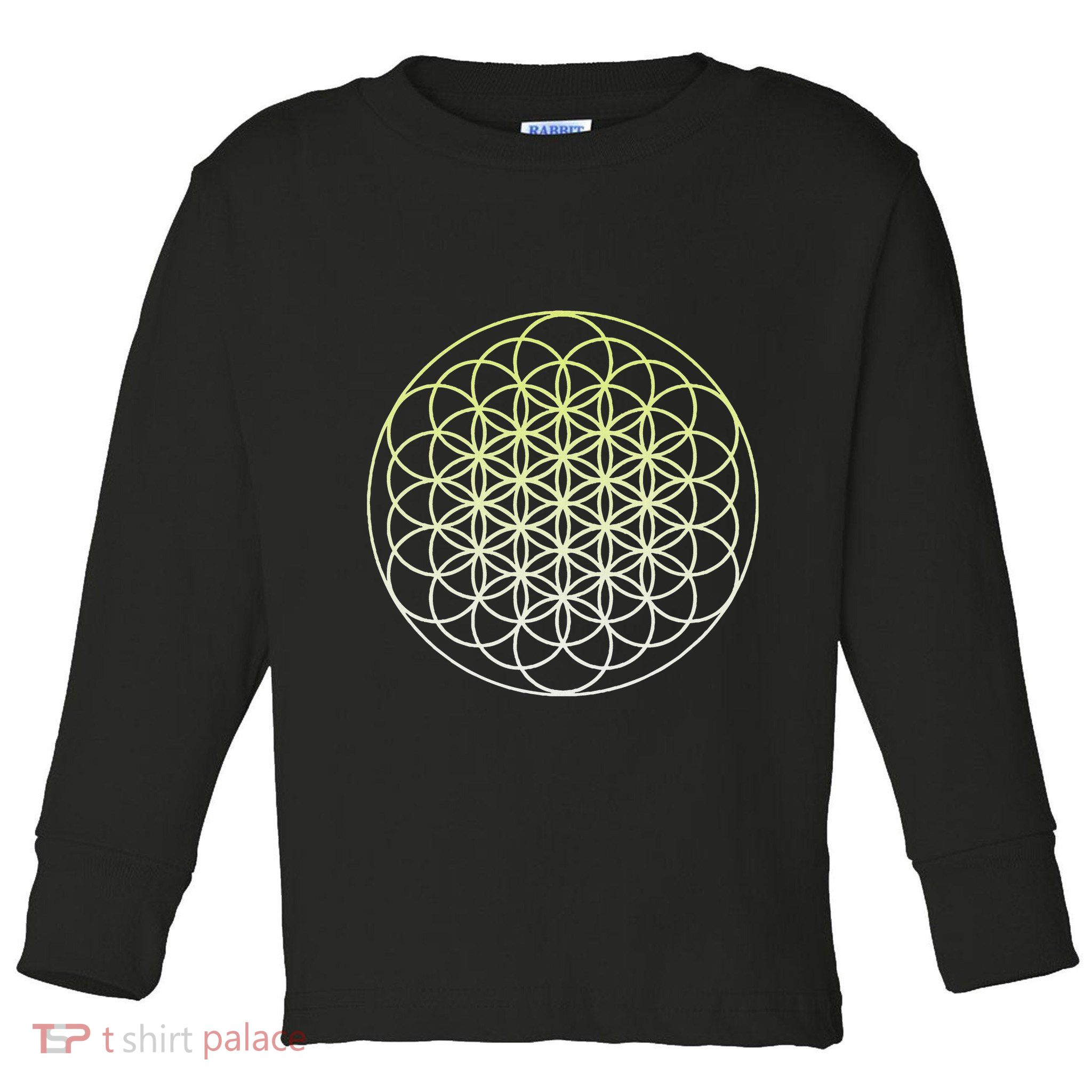 Sacred Geometry Flower Of Life Toddler Long Sleeve Shirt