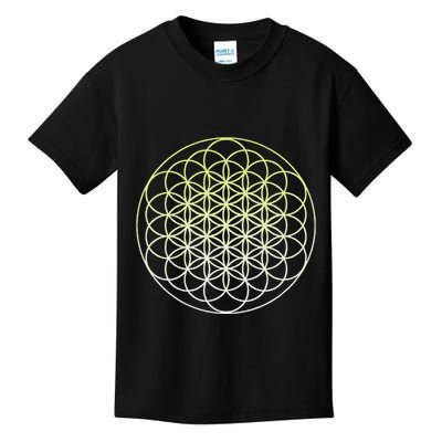 Sacred Geometry Flower Of Life Kids T-Shirt