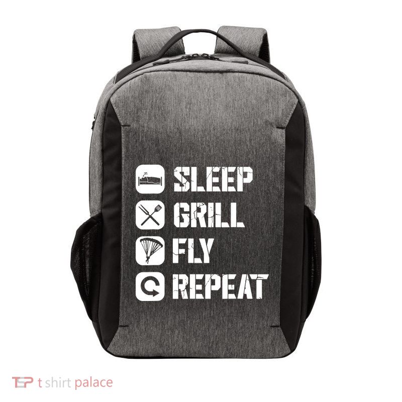 Sleep Grill Fly Repeat Vector Backpack