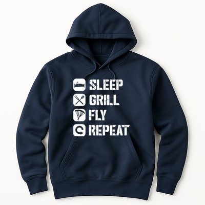 Sleep Grill Fly Repeat Hoodie