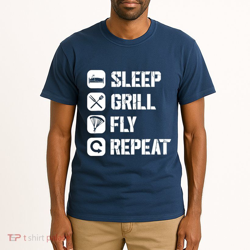 Sleep Grill Fly Repeat Tall T-Shirt
