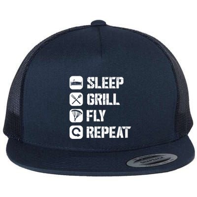 Sleep Grill Fly Repeat Flatbill Hat