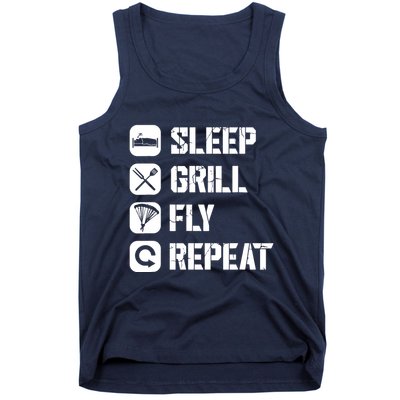 Sleep Grill Fly Repeat Tank Top