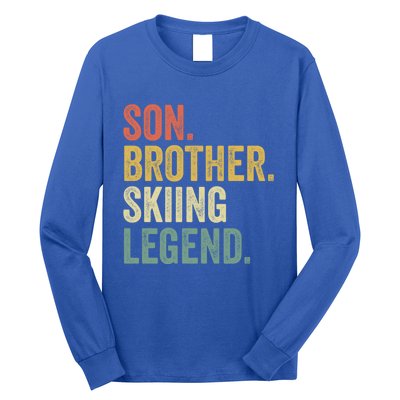 Ski Gift Funny Funny Gift Son Skiing Cute Gift Long Sleeve Shirt