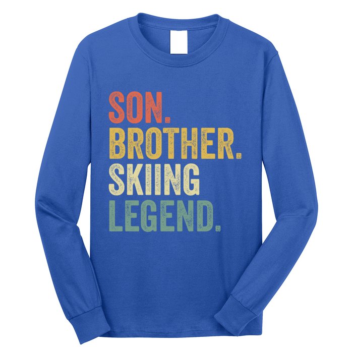 Ski Gift Funny Funny Gift Son Skiing Cute Gift Long Sleeve Shirt