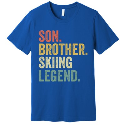 Ski Gift Funny Funny Gift Son Skiing Cute Gift Premium T-Shirt