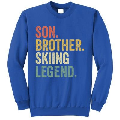 Ski Gift Funny Funny Gift Son Skiing Cute Gift Tall Sweatshirt