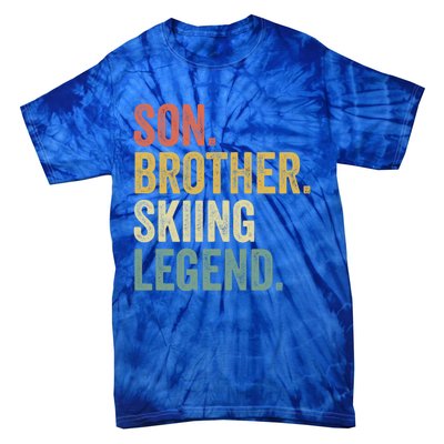 Ski Gift Funny Funny Gift Son Skiing Cute Gift Tie-Dye T-Shirt