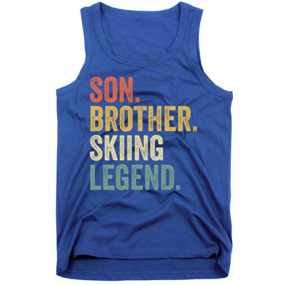 Ski Gift Funny Funny Gift Son Skiing Cute Gift Tank Top