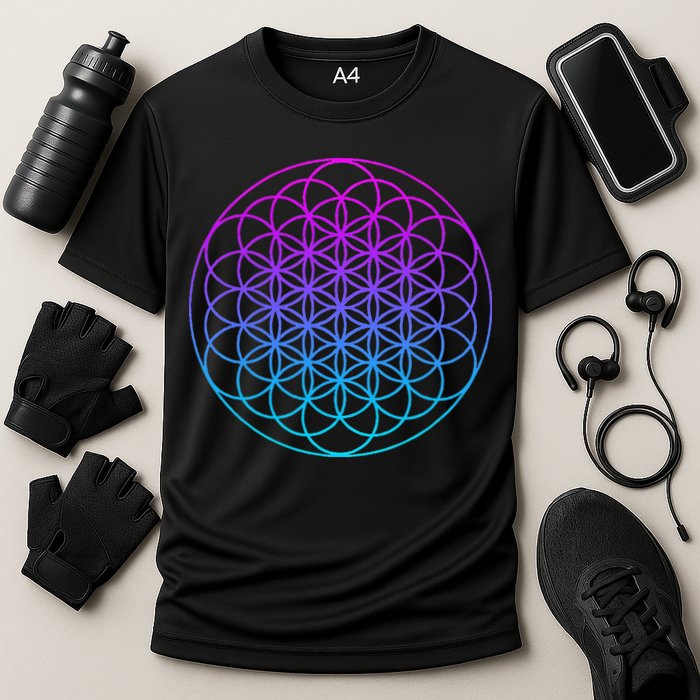 Sacred Geometry Flower Of Life Performance Shirt