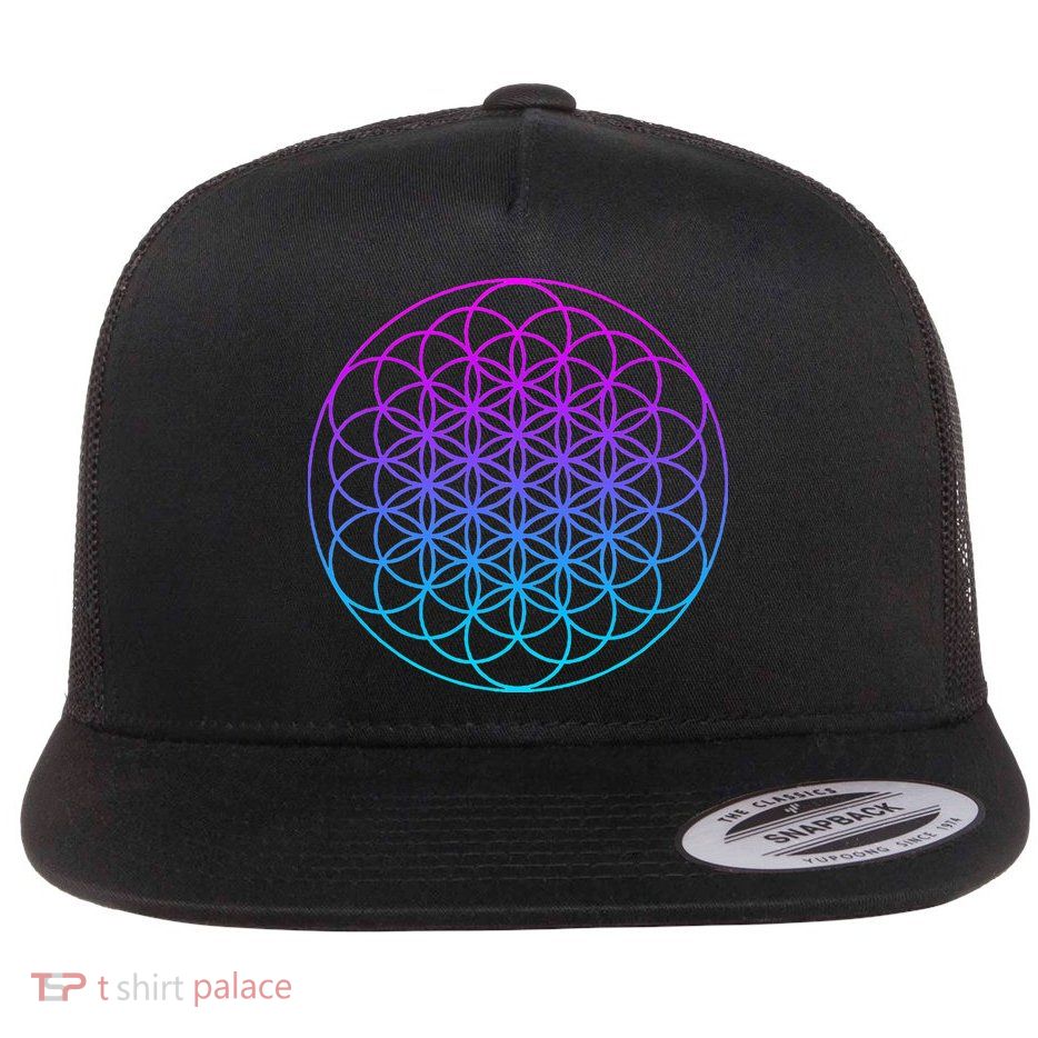 Sacred Geometry Flower Of Life Flatbill Hat