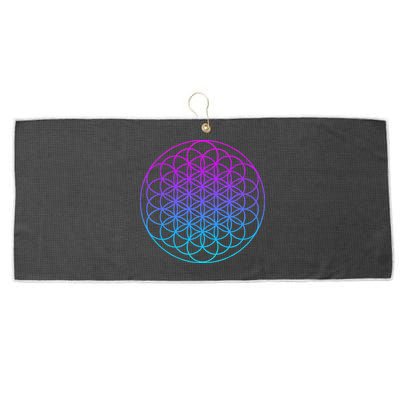 Sacred Geometry Flower Of Life Large Microfiber Waffle Golf Towel