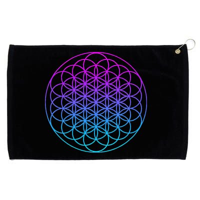 Sacred Geometry Flower Of Life Grommeted Golf Towel
