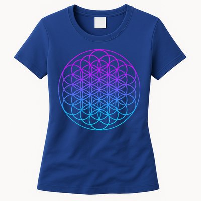 Sacred Geometry Flower Of Life Womens T-Shirt