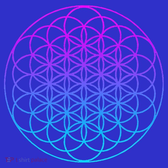 Sacred Geometry Flower Of Life Womens T-Shirt