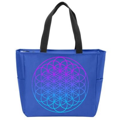 Sacred Geometry Flower Of Life Zip Tote Bag