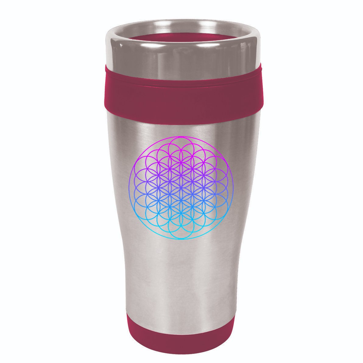 Sacred Geometry Flower Of Life 16oz Travel Tumbler