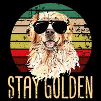 Stay Golden Funny Retro Golden Retriever Dog Breed Lover Cooling Performance Crew T-Shirt